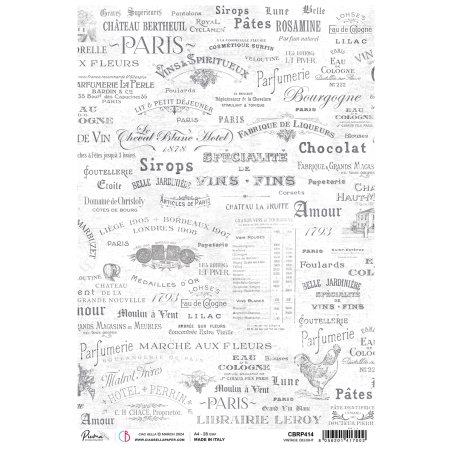 Ciao Bella A4 Tissue Paper Vintage Delight