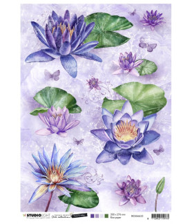 Studio Light A4 Tissue Paper Jenine's Mindful Art Time to Relax