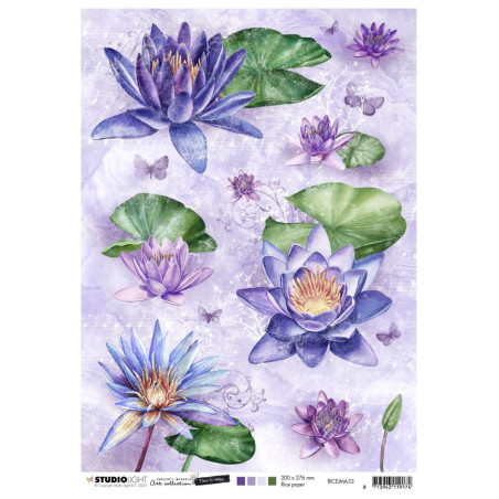 Studio Light A4 Tissue Paper Jenine's Mindful Art Time to Relax