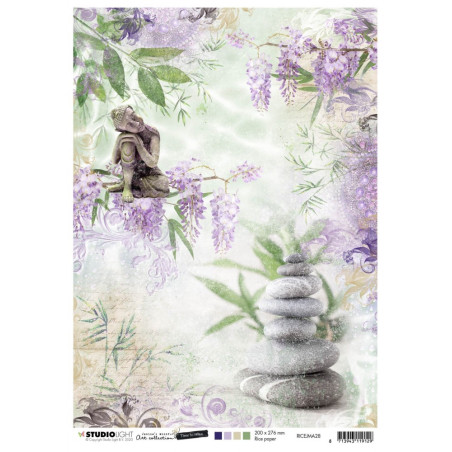 Studio Light A4 Tissue Paper Jenine's Mindful Art. Time to Relax 2