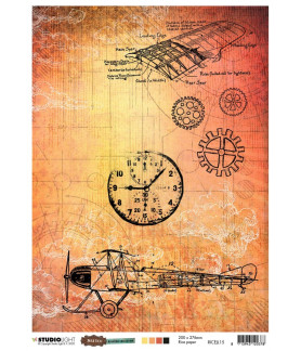 Studio Light A4 Tissue Paper Aviation Coll 15