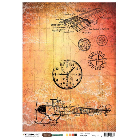 Studio Light A4 Tissue Paper Aviation Coll 15