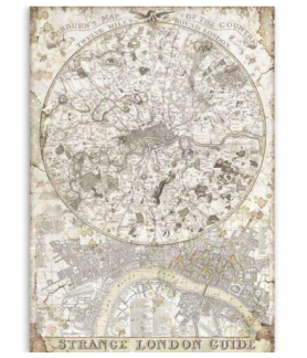 Stamperia A4 Tissue Paper Lady Vagabond Strange London Guide