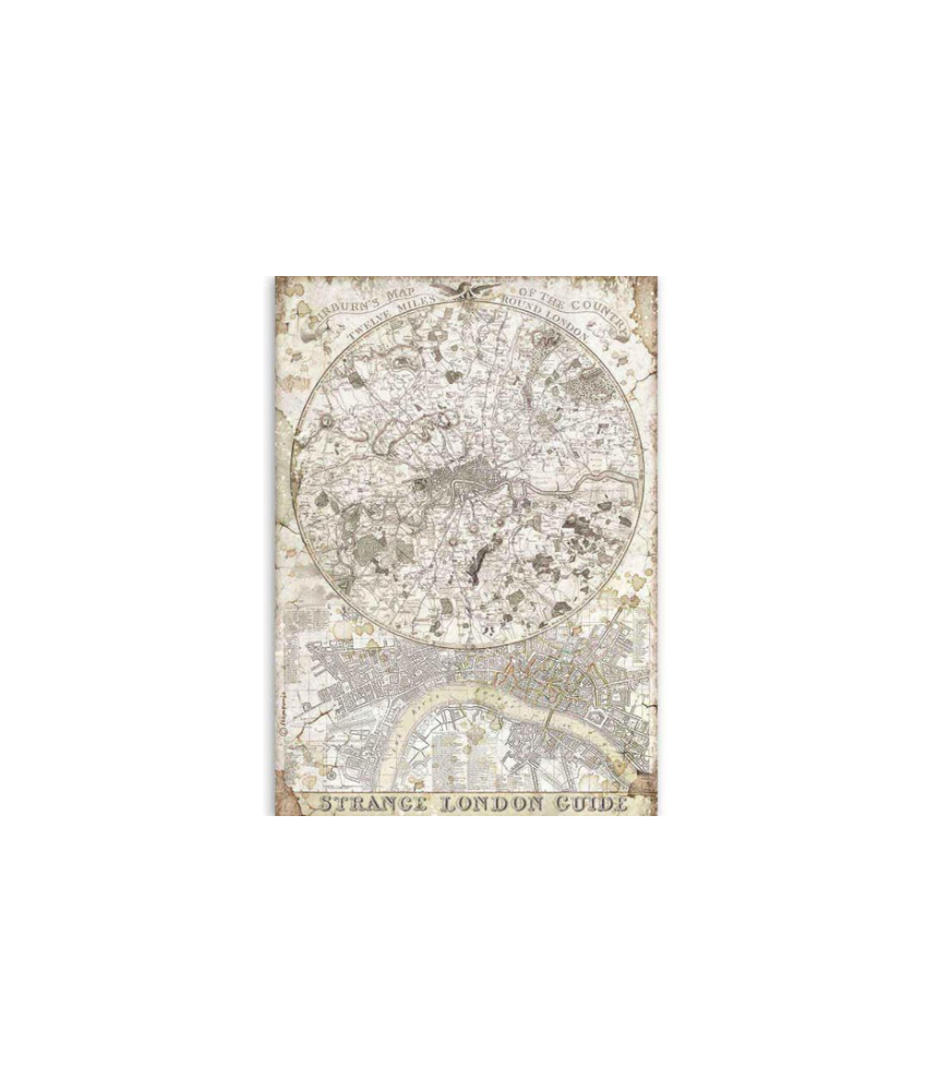 Stamperia A4 Tissue Paper Lady Vagabond Strange London Guide