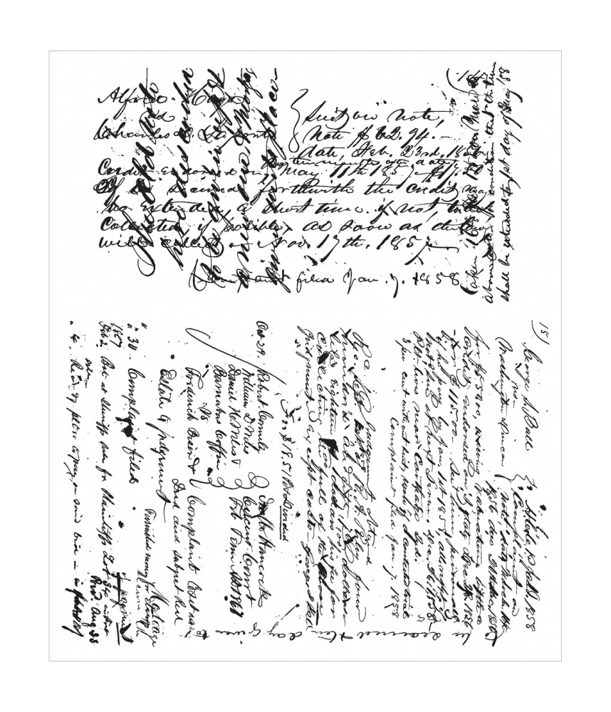 Tim Holtz Stampers Anonymous Cling Mount Stamp - Ledger Script