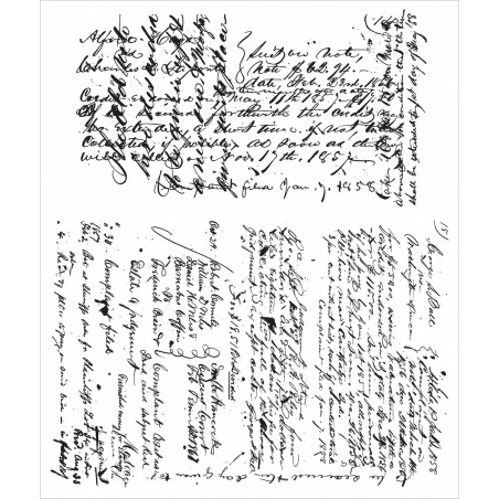 Tim Holtz Stampers Anonymous Cling Mount Stamp - Ledger Script