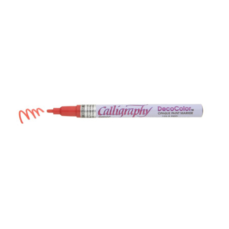 Marvy Uchida Deco Color Calligraphy Opaque Paint Marker 2mm - Red