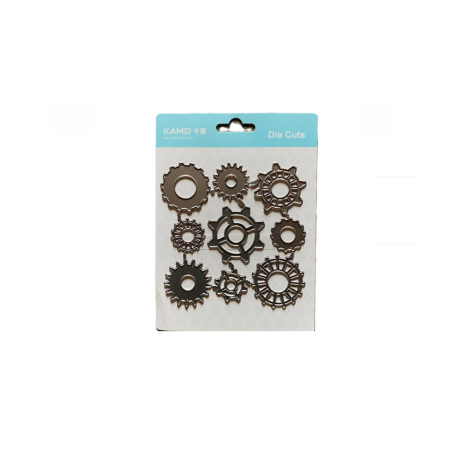 Kamei Cutting Dies Gears 9 Pcs 120x120mm