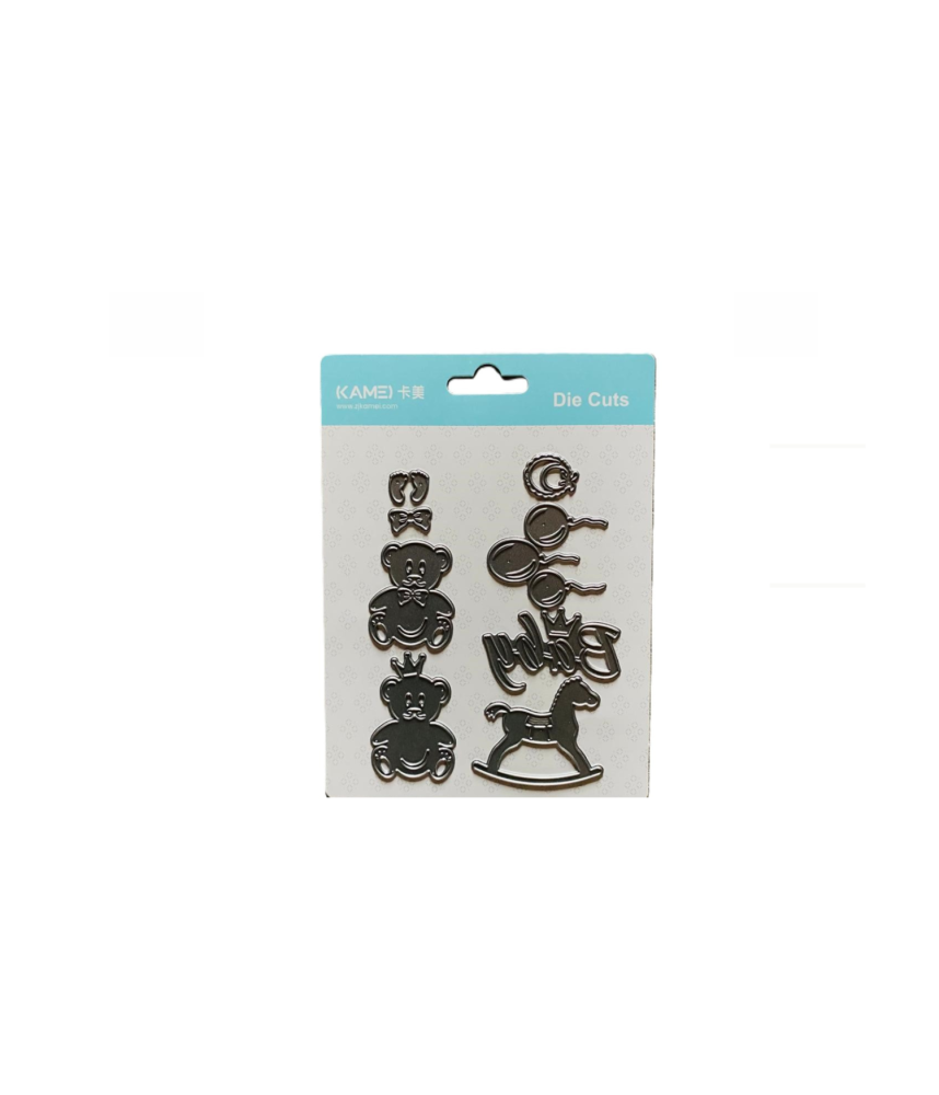 Kamei Cutting Dies Baby + Baloons + Bears 127x88mm
