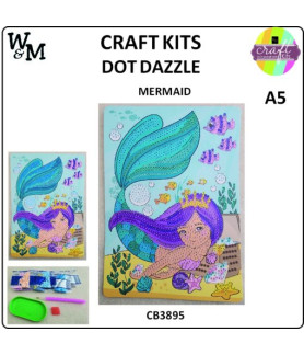 W&M Craft Kit DOT Dazzle MERMAID A5
