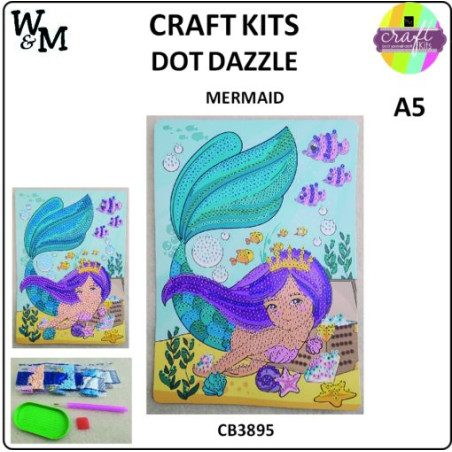 W&M Craft Kit DOT Dazzle MERMAID A5