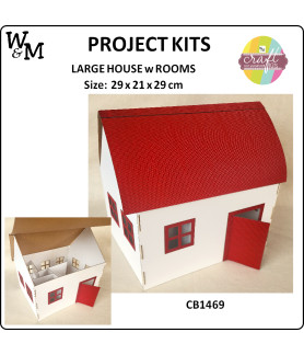 W&M Project Kit LARGE HOUSE w ROOMS Size 29x21x29cm