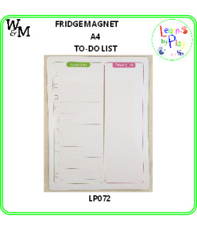 W&M Fridge MAGNET TO-DO LIST A4