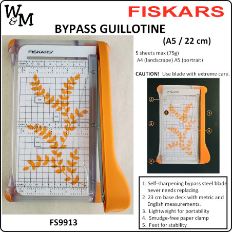 FISKARS Scrap Bypass GUILLOTINE 22cm/A5