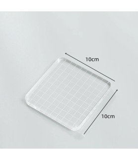 Acrylic Stamping Blocks 10 x 10 x 1cm