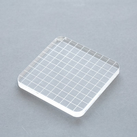 Acrylic Stamping Blocks 7.5 x 7.5 x 1cm