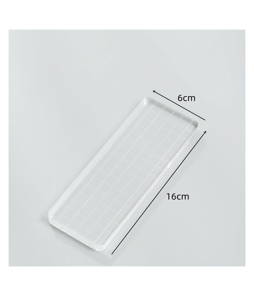 Acrylic Stamping Blocks 16 x 6 x 1cm