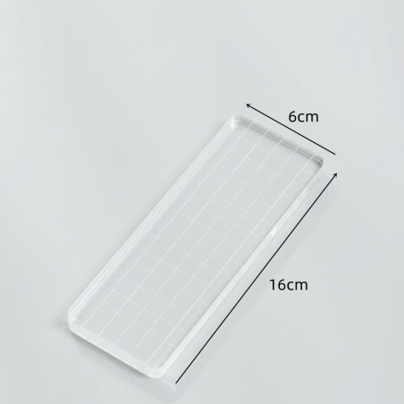 Acrylic Stamping Blocks 16 x 6 x 1cm