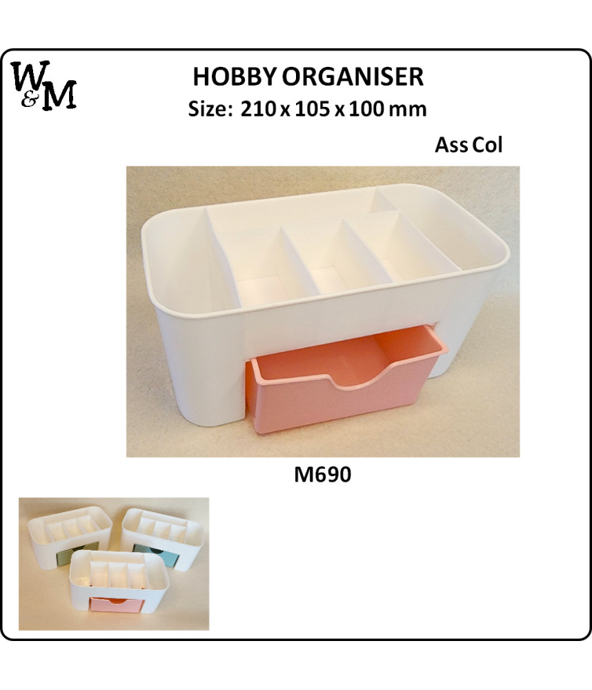 W&M HOBBY ORGANISER 210x 105 x 100mm
