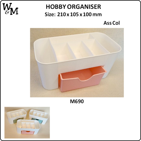 W&M HOBBY ORGANISER 210x 105 x 100mm