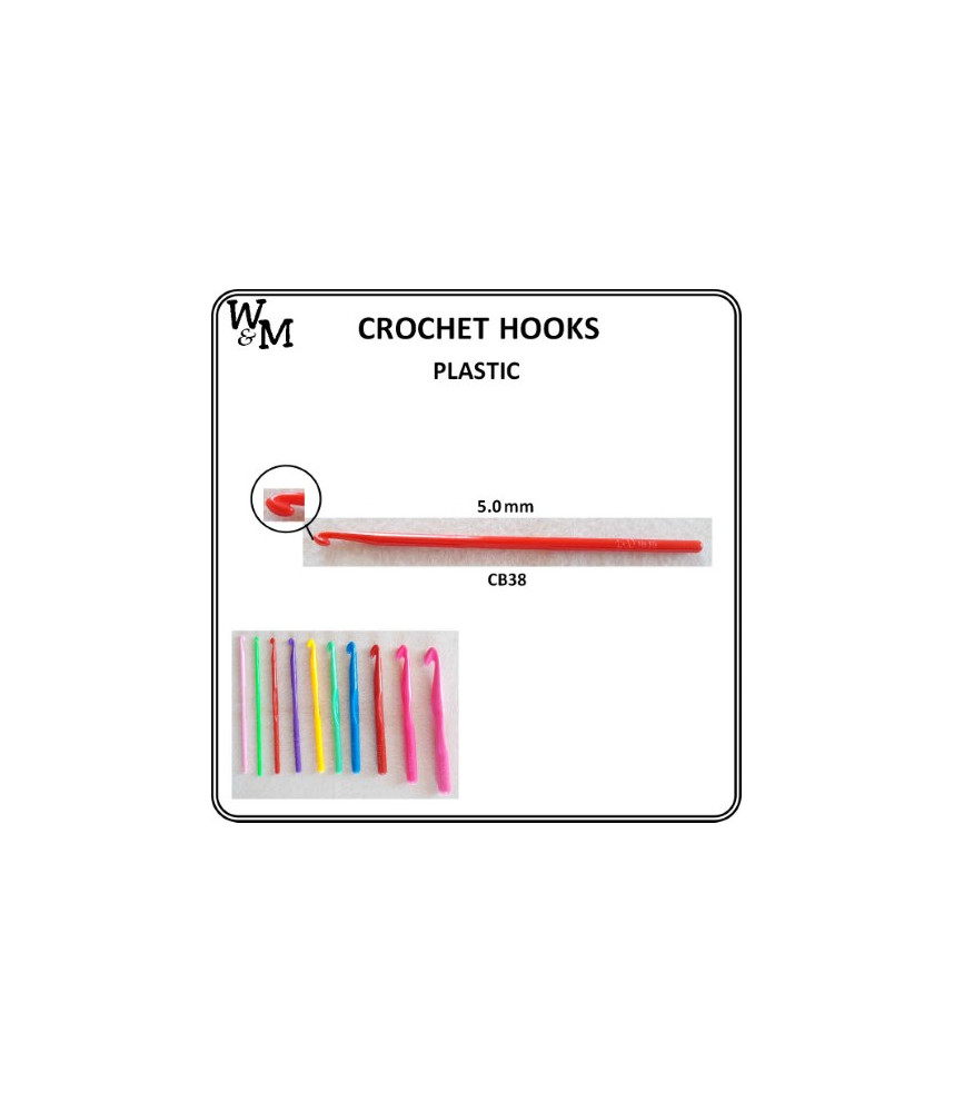 W&M CROCHET Hook PLASTIC 5.0 mm
