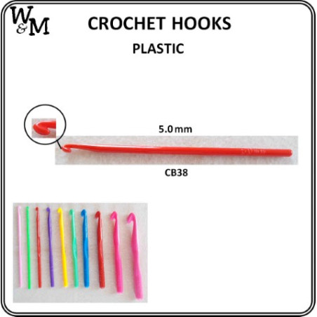 W&M CROCHET Hook PLASTIC 5.0 mm