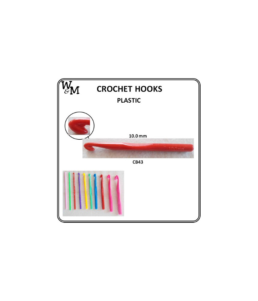 W&M CROCHET Hook PLASTIC 10.0 mm