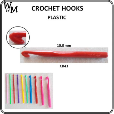 W&M CROCHET Hook PLASTIC 10.0 mm