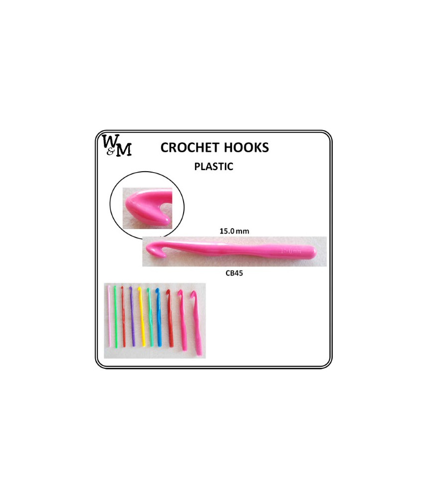 W&M CROCHET Hook PLASTIC 15.0 mm
