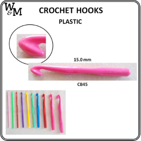 W&M CROCHET Hook PLASTIC 15.0 mm