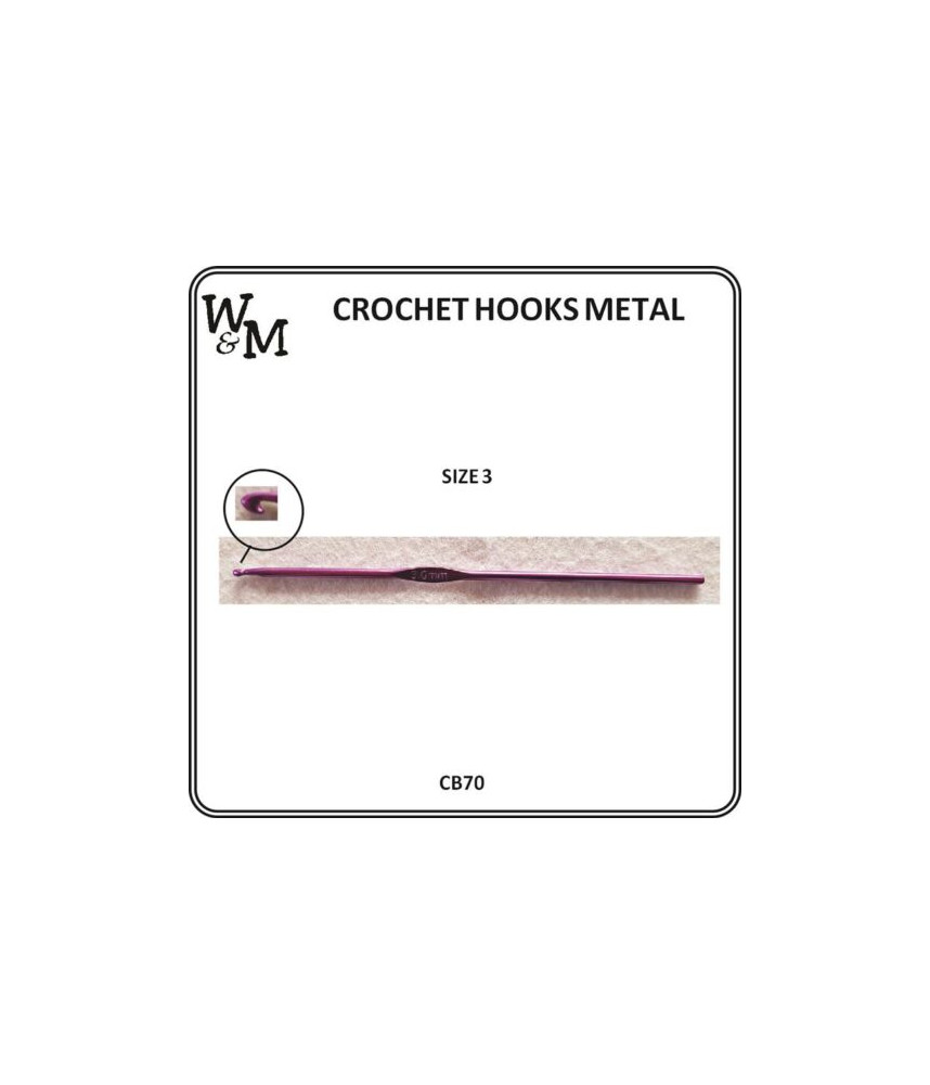W&M CROCHET Hook Metal 3.0mm