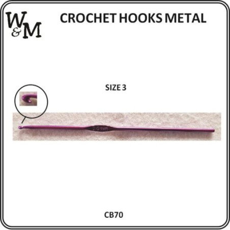W&M CROCHET Hook Metal 3.0mm