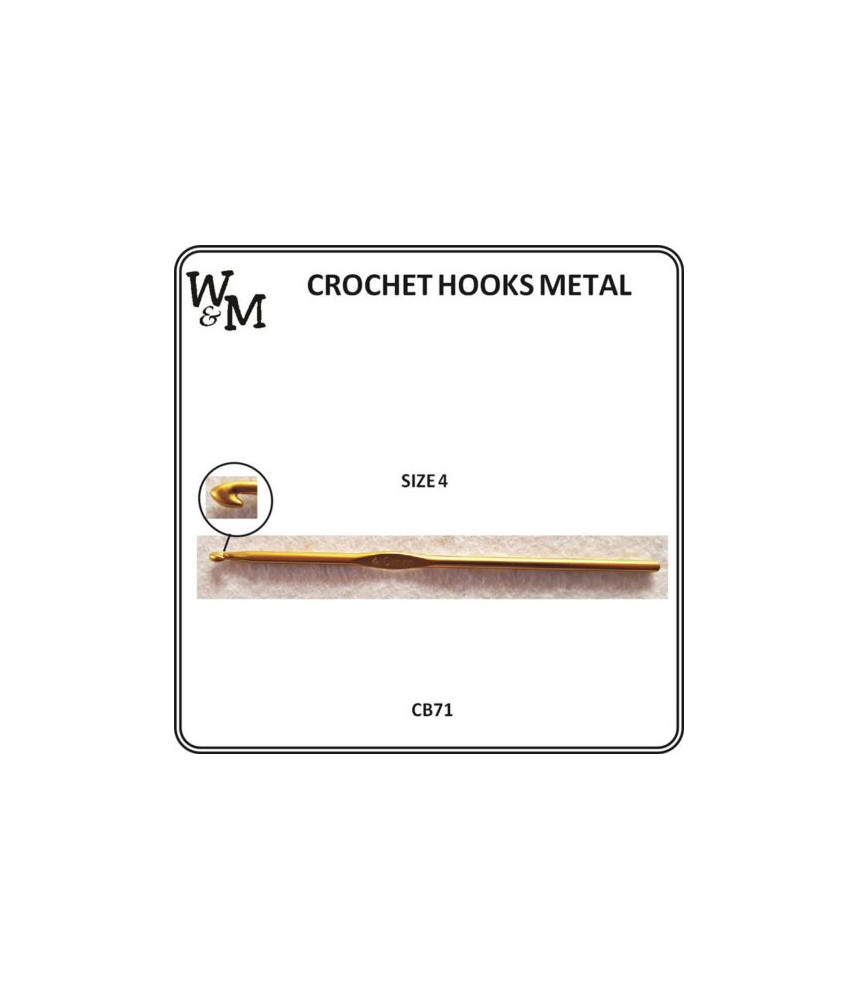 W&M CROCHET Hook Metal 4.0mm