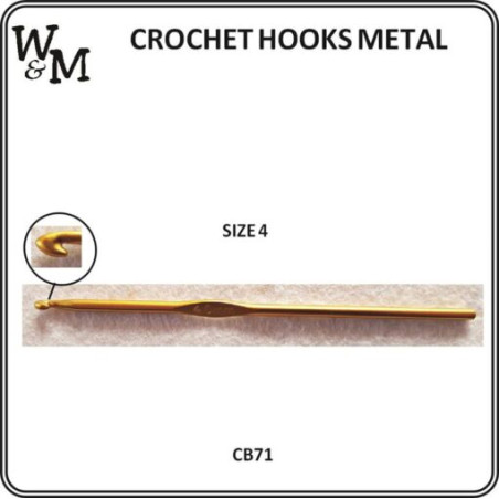 W&M CROCHET Hook Metal 4.0mm