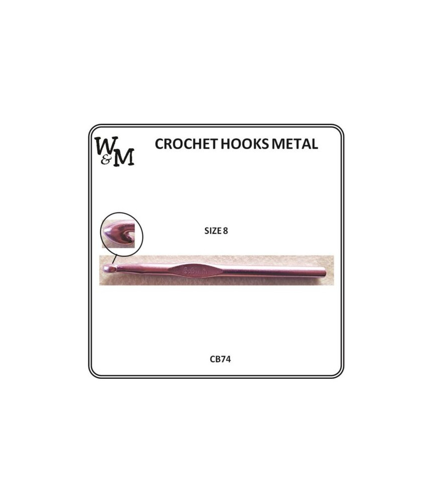 W&M CROCHET Hook Metal 8.0mm