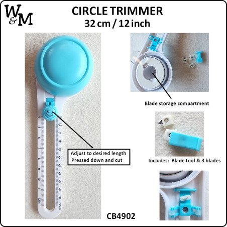 W&M Kamei CIRCLE Trimmer 32cm/12inch