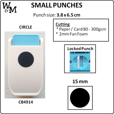 W&M Kamei Punch SMALL CIRCLE 15mm