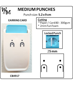 Kamei Punch MEDIUM EARRING CARD 25mm
