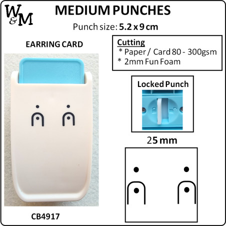 Kamei Punch MEDIUM EARRING CARD 25mm