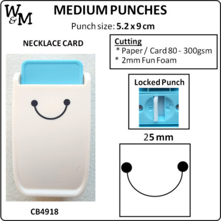 Kamei Punch MEDIUM NECKLACE CARD 25mm