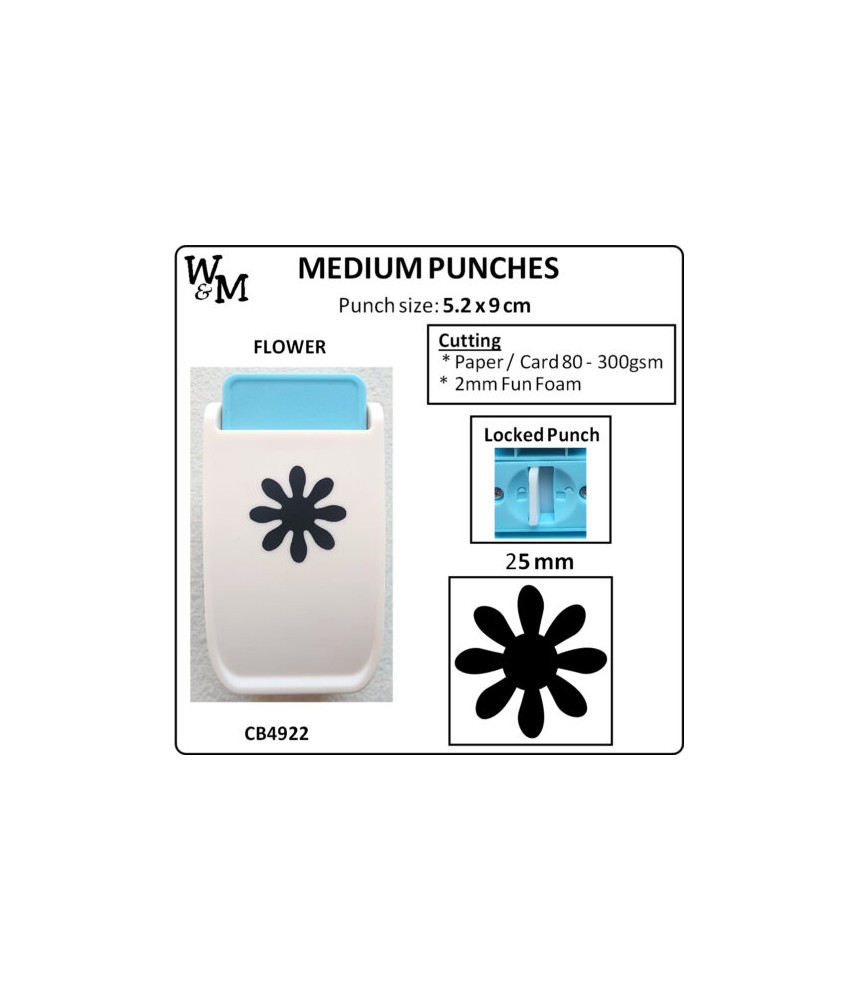 W&M Kamei Punch MEDIUM FLOWER 25mm