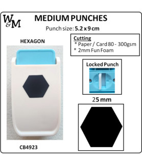 Kamei Punch MEDIUM HEXAGON 25mm