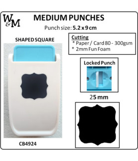 Kamei Punch MEDIUM SHAPED SQUARE 25mm