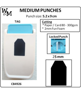W&M Kamei Punch MEDIUM TAG 25mm