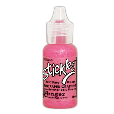 Ranger Stickles Glitter Glue - Hibiscus 18ml