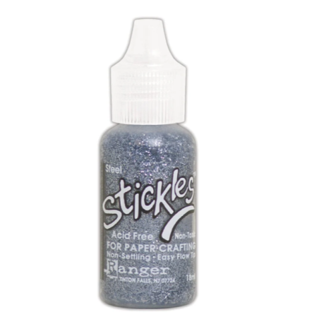 Ranger Stickles Glitter Glue - Steel 18ml