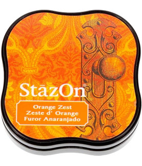 Tsukineko Stazon Midi Ink Pad - Orange Zest