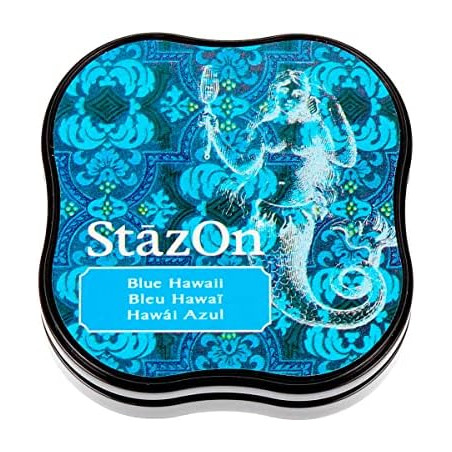 Tsukineko Stazon Midi Ink Pad - Blue Hawaii
