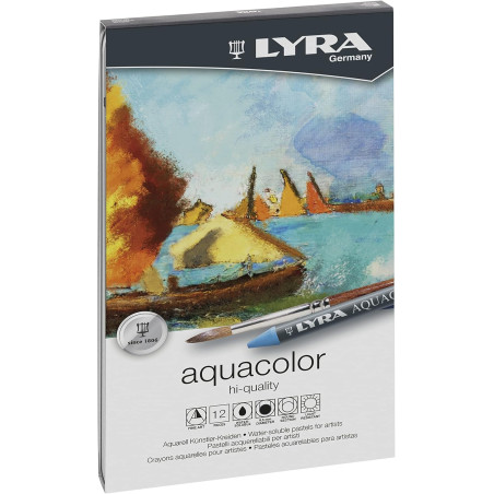 Lyra Aquacolor Wax Crayons Set 12