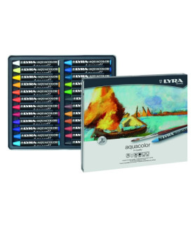 Lyra Aquacolor Wax Crayons Set 24